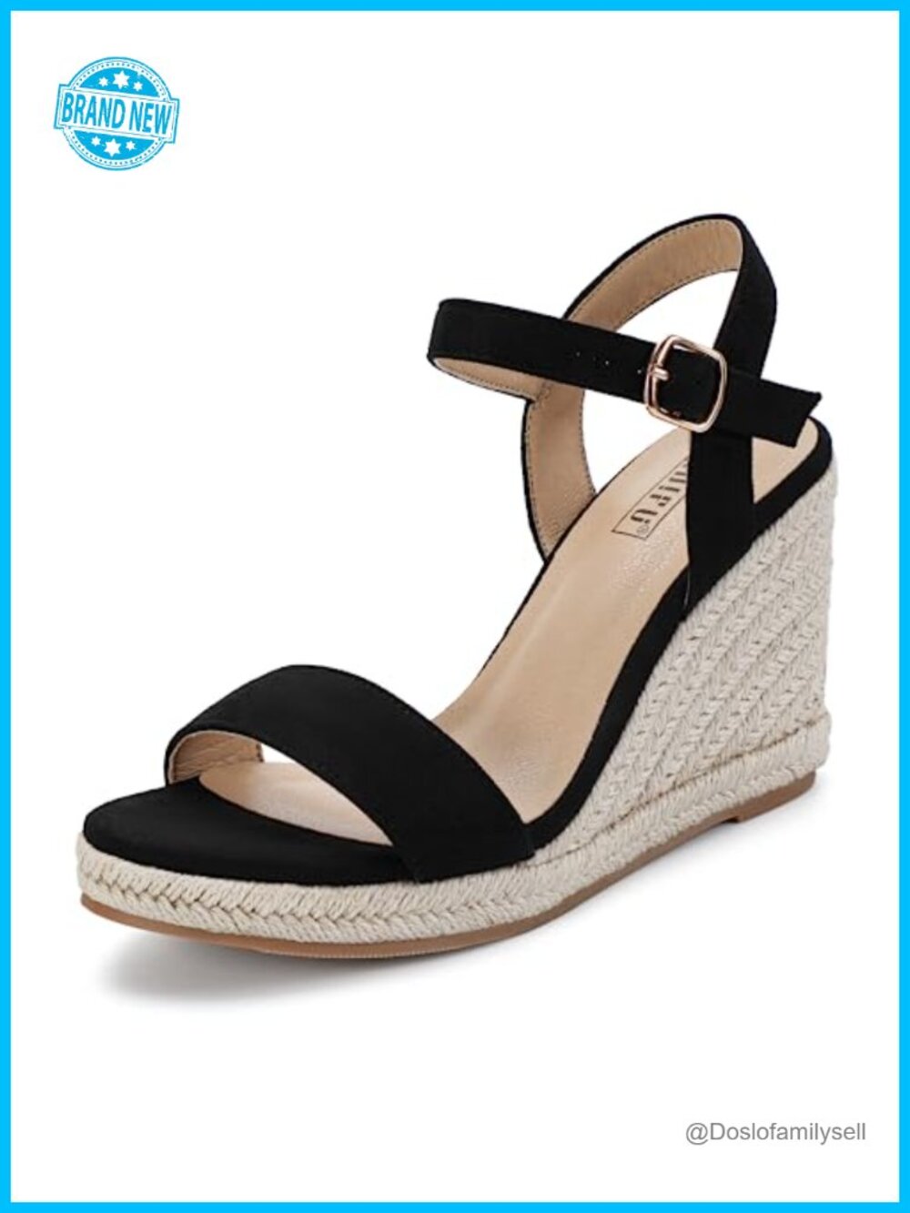 Women's Espadrille Wedge Sandals Platform Heels Slingback